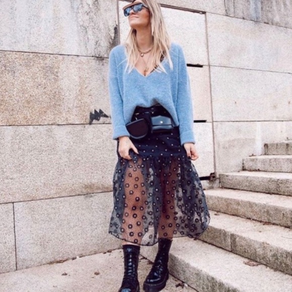 Zara Dresses & Skirts - NWT Zara organza floral midi skirt